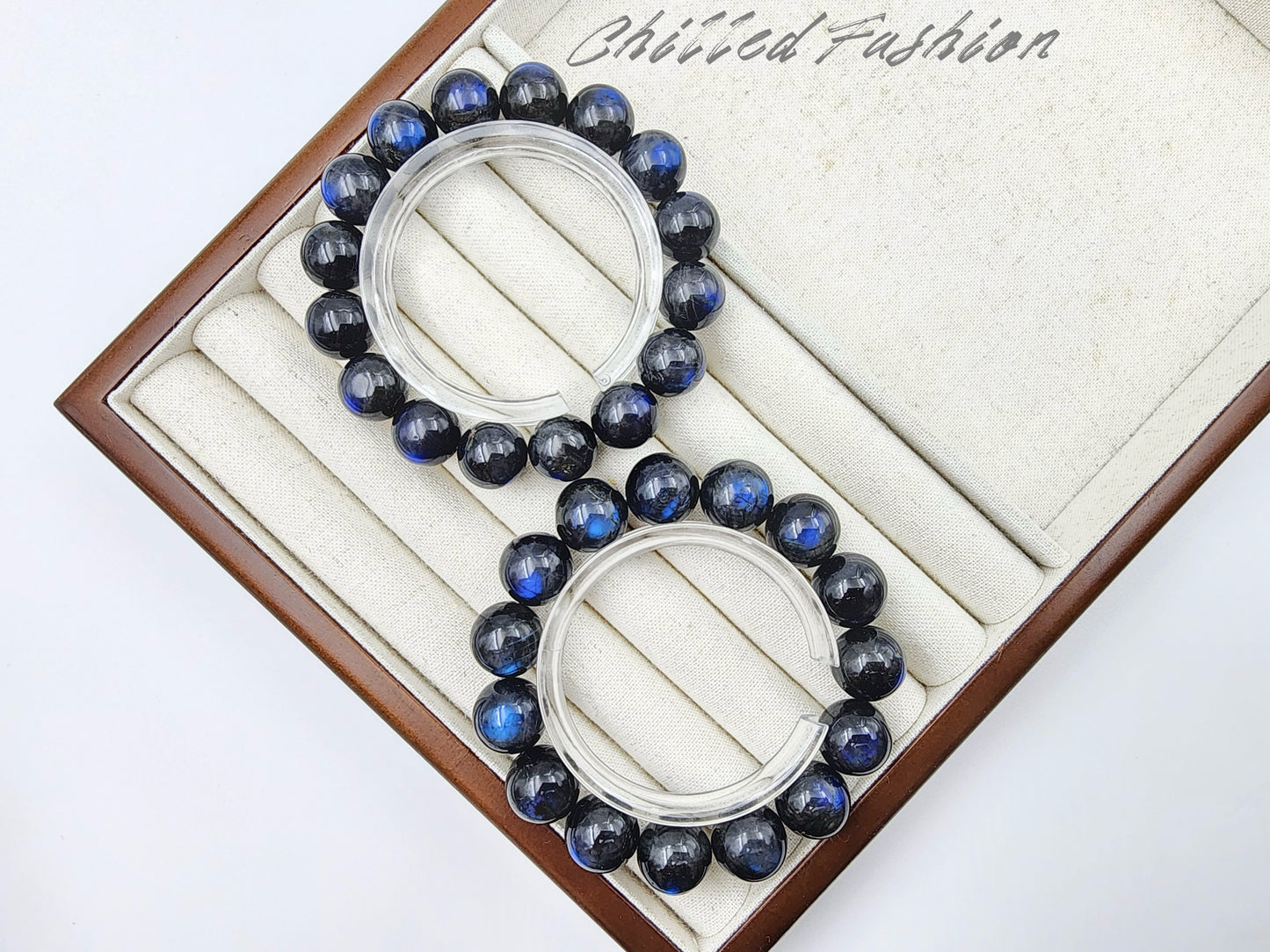 [Bracelet] Blue Sheen Cat’s Eye Labradorite Bracelet