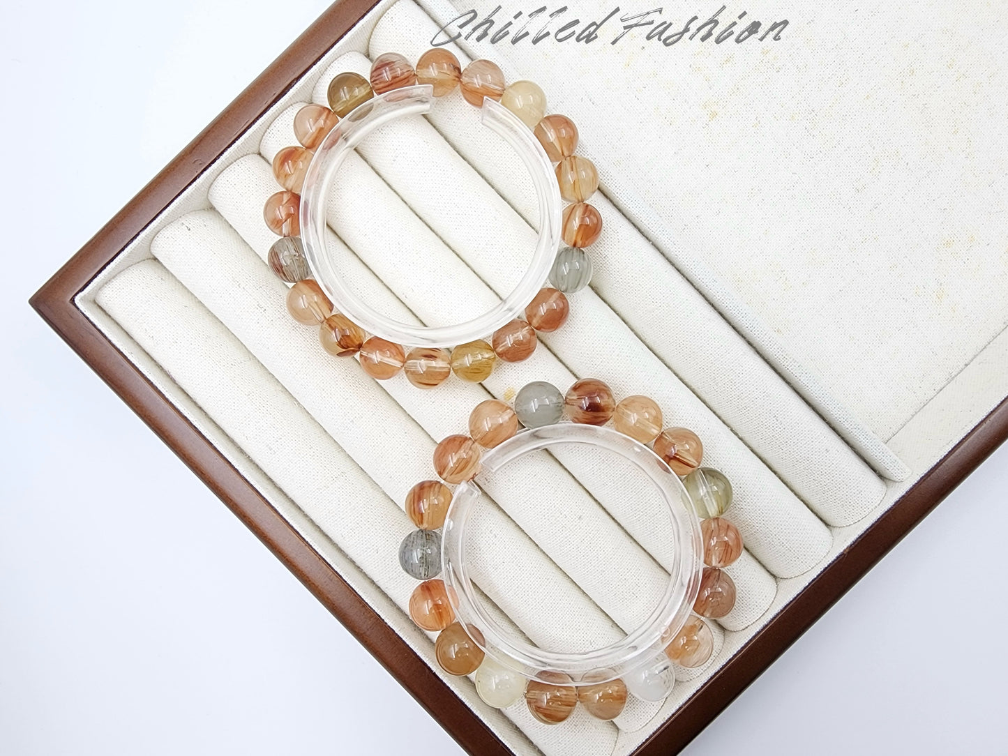 [Bracelet] Multicolor Rabbit Hair Quartz Bracelet