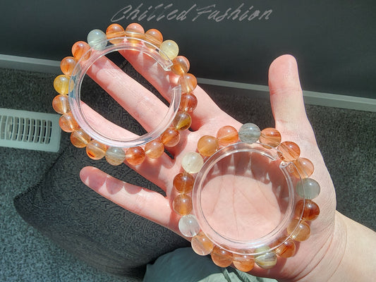 [Bracelet] Multicolor Rabbit Hair Quartz Bracelet