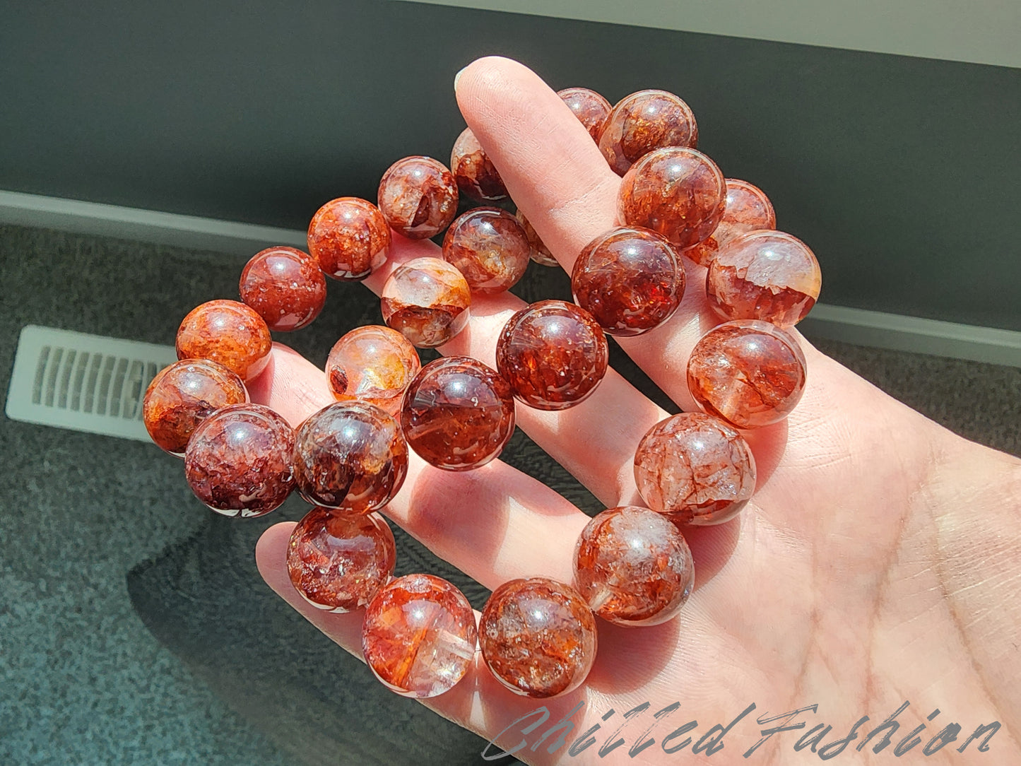 [Bracelet] 15mm Hematoid Quartz Bracelets