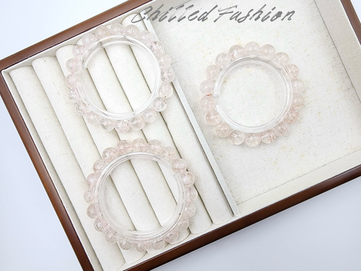 [Bracelet] Natural Light Rose Quartz Bracelet