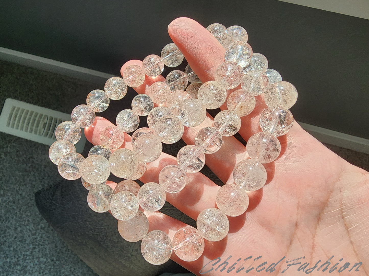 [Bracelet] Natural Light Rose Quartz Bracelet