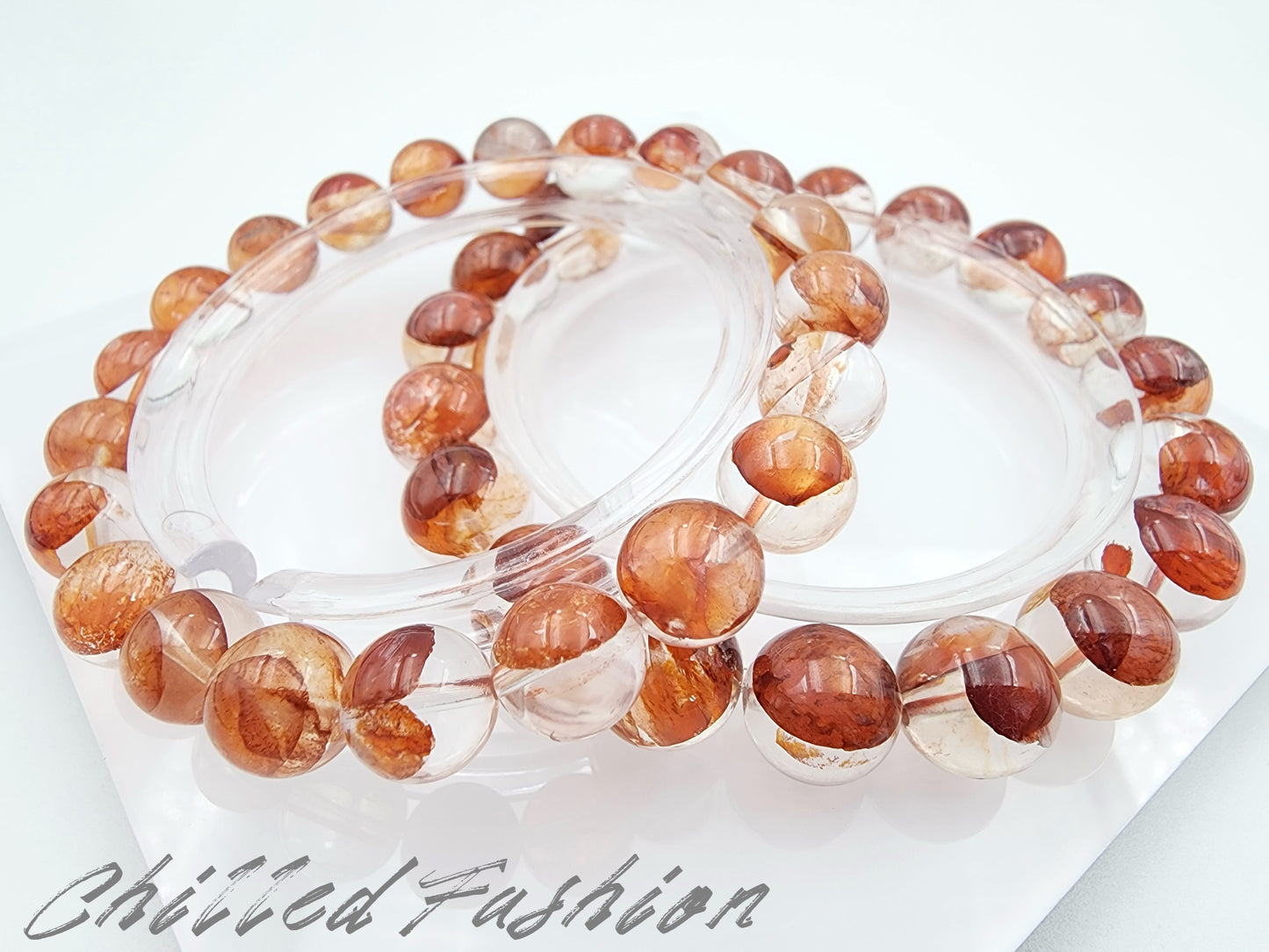 [Bracelet] Hematoid Quartz Bracelet: Grounding Energy & Positivity