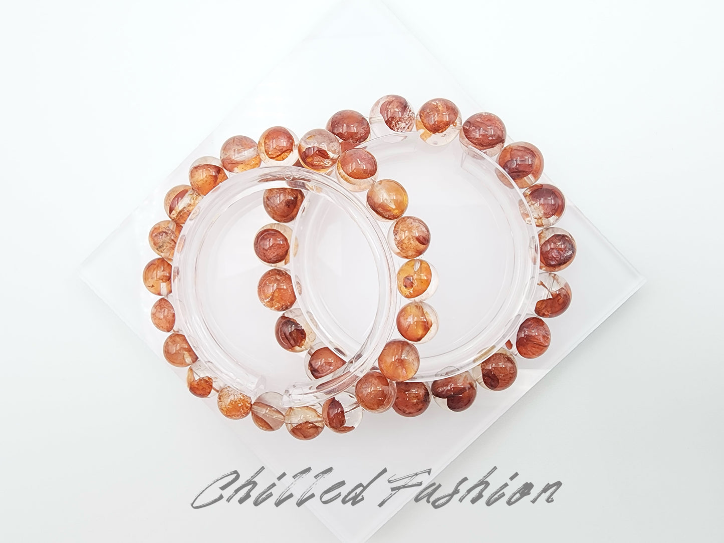 [Bracelet] Hematoid Quartz Bracelet: Grounding Energy & Positivity