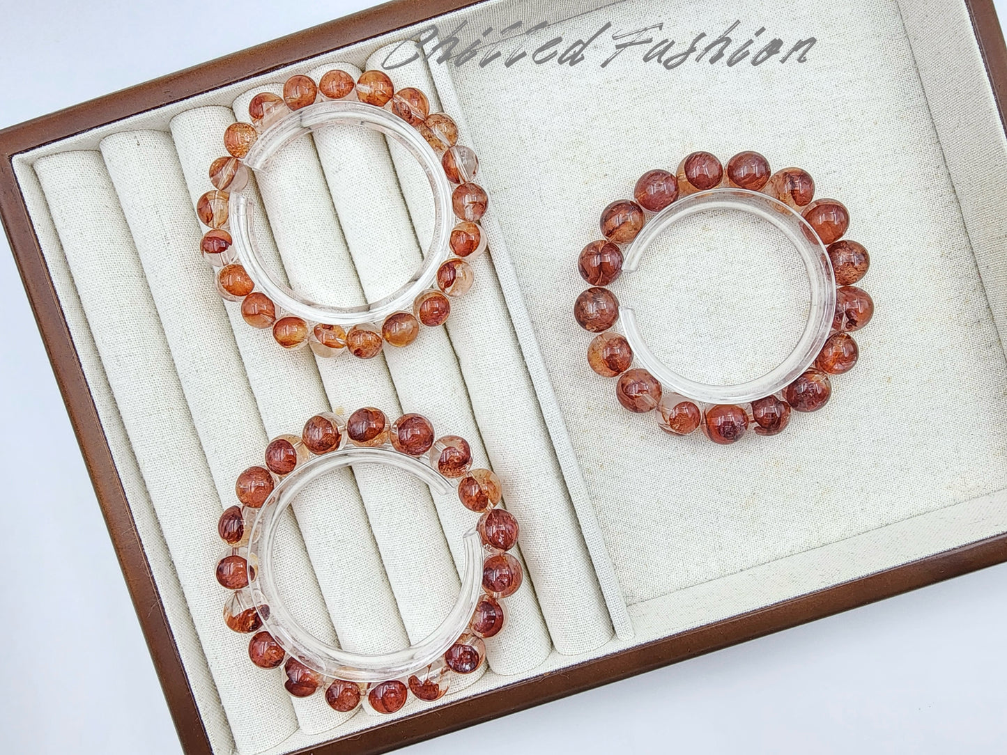 [Bracelet] Hematoid Quartz Bracelet: Grounding Energy & Positivity