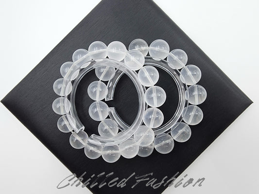 [Bracelet] Elegant Milky Quartz Bracelet