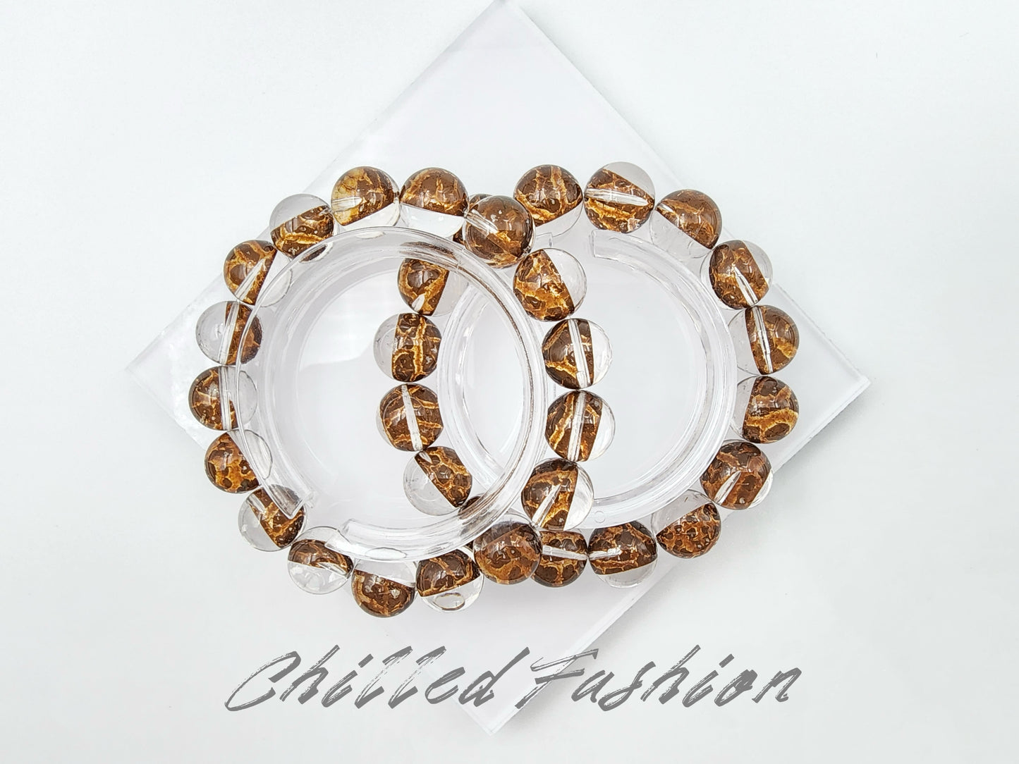 [Bracelet] Optimized Red Clay Phantom Quartz Bracelet