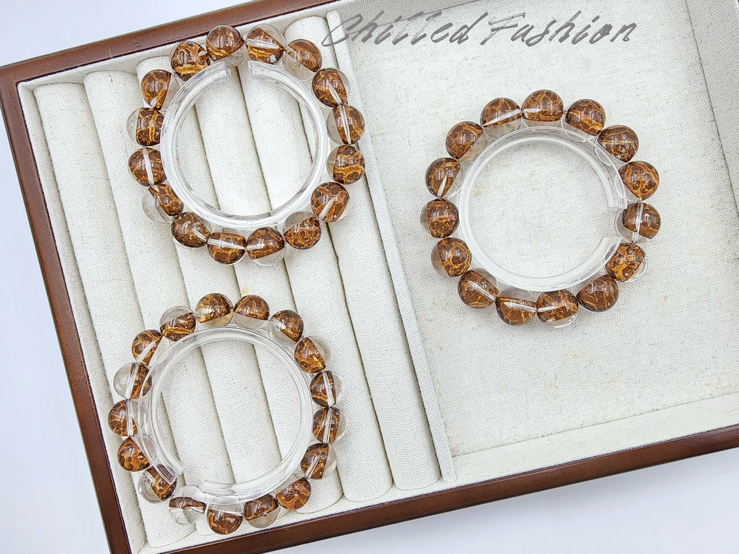 [Bracelet] Optimized Red Clay Phantom Quartz Bracelet