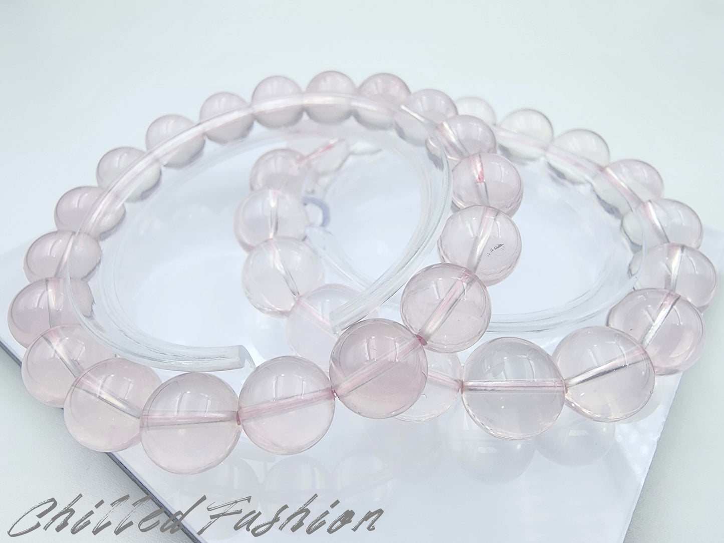 [Bracelet] Light Pink Mozambique Rose Quartz Bracelet