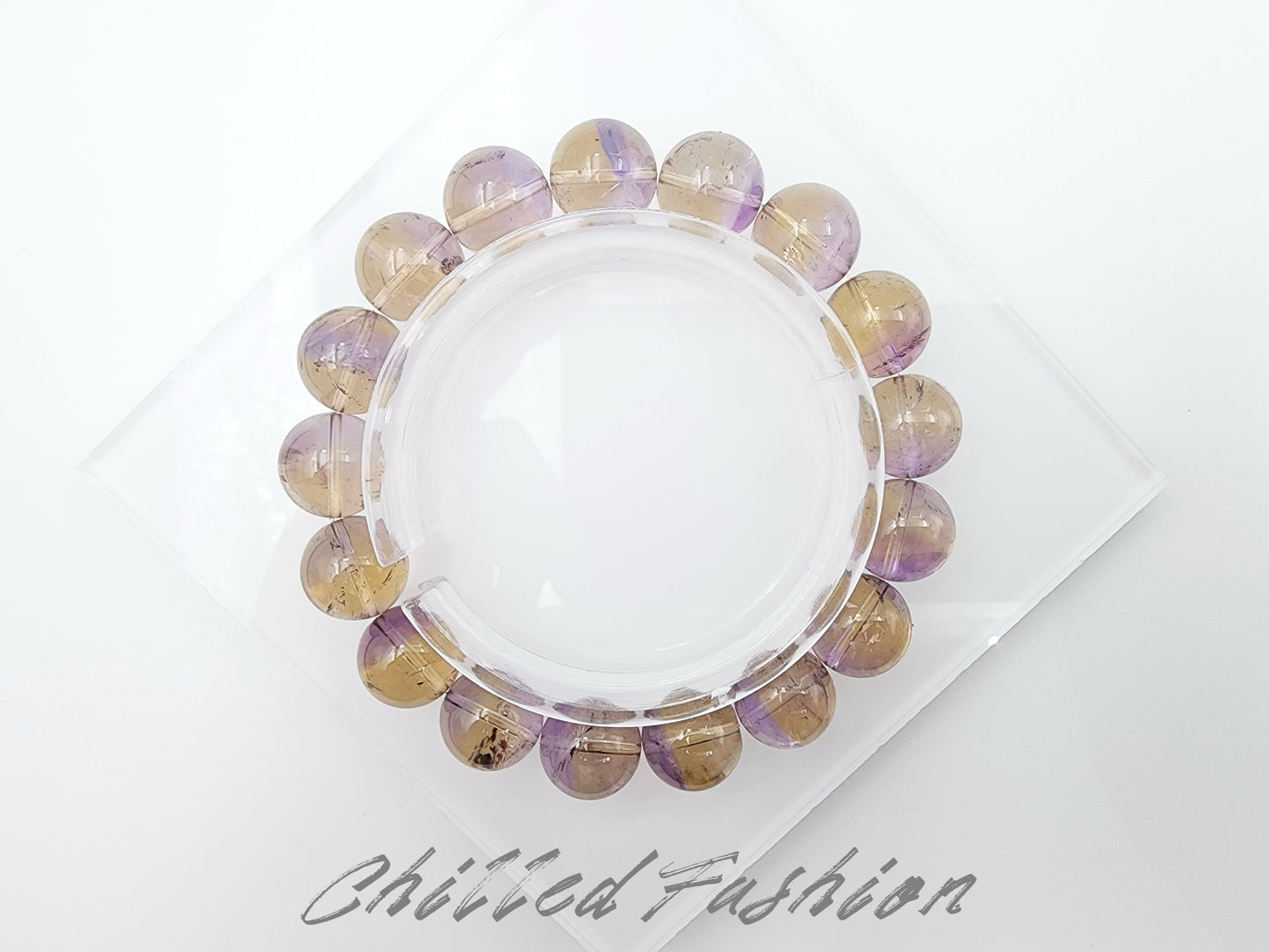 [Bracelet] Natural 12mm Ametrine Bracelet