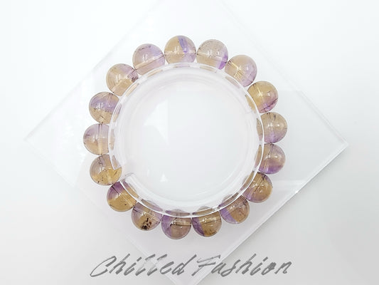 [Bracelet] Natural 12mm Ametrine Bracelet