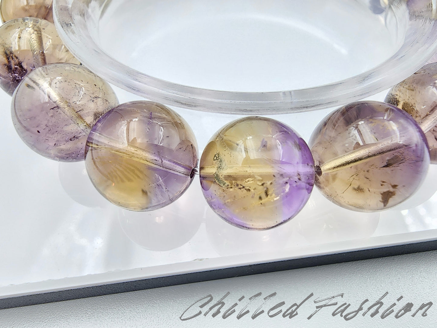 [Bracelet] Natural 12mm Ametrine Bracelet