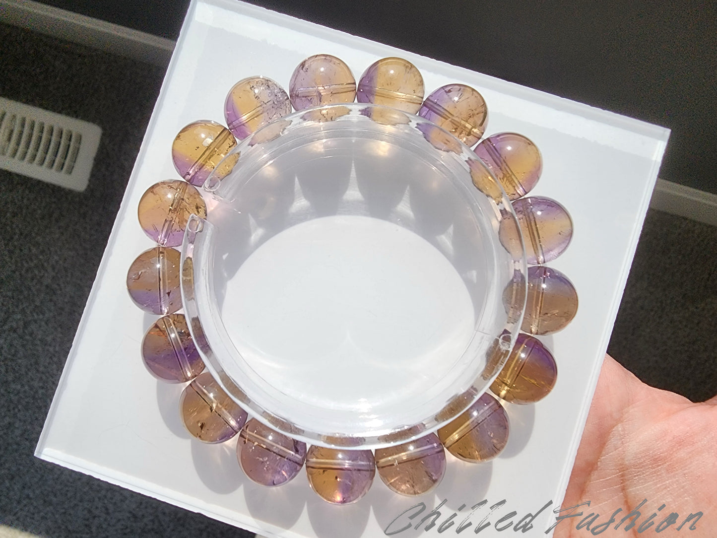 [Bracelet] Natural 12mm Ametrine Bracelet