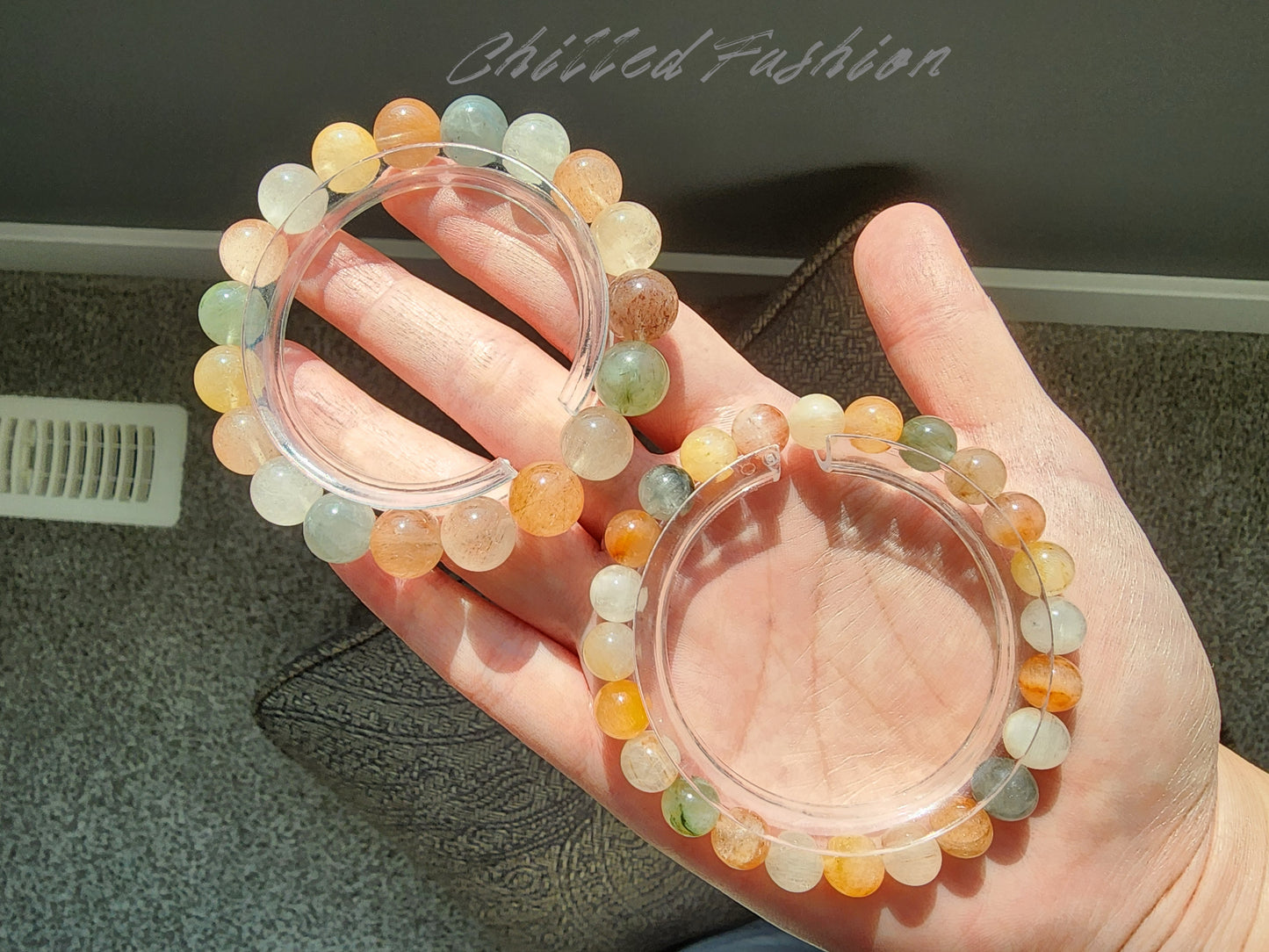 [Bracelet] Capture the Rainbow: Rabbit Hair Quartz 兔毛 Stacking Bracelet