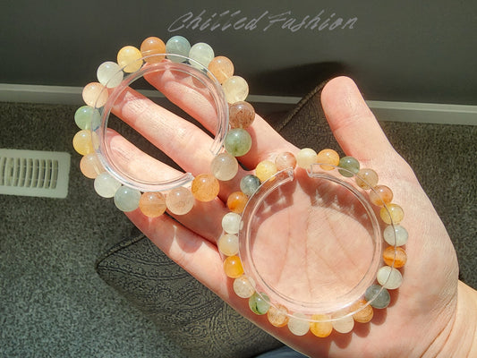 [Bracelet] Capture the Rainbow: Rabbit Hair Quartz 兔毛 Stacking Bracelet