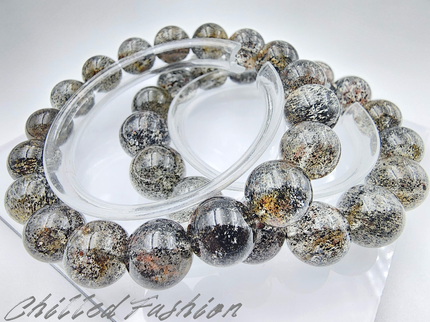 [Bracelet] Balance & Protection Bracelet: Black Strawberry Quartz 黑草莓