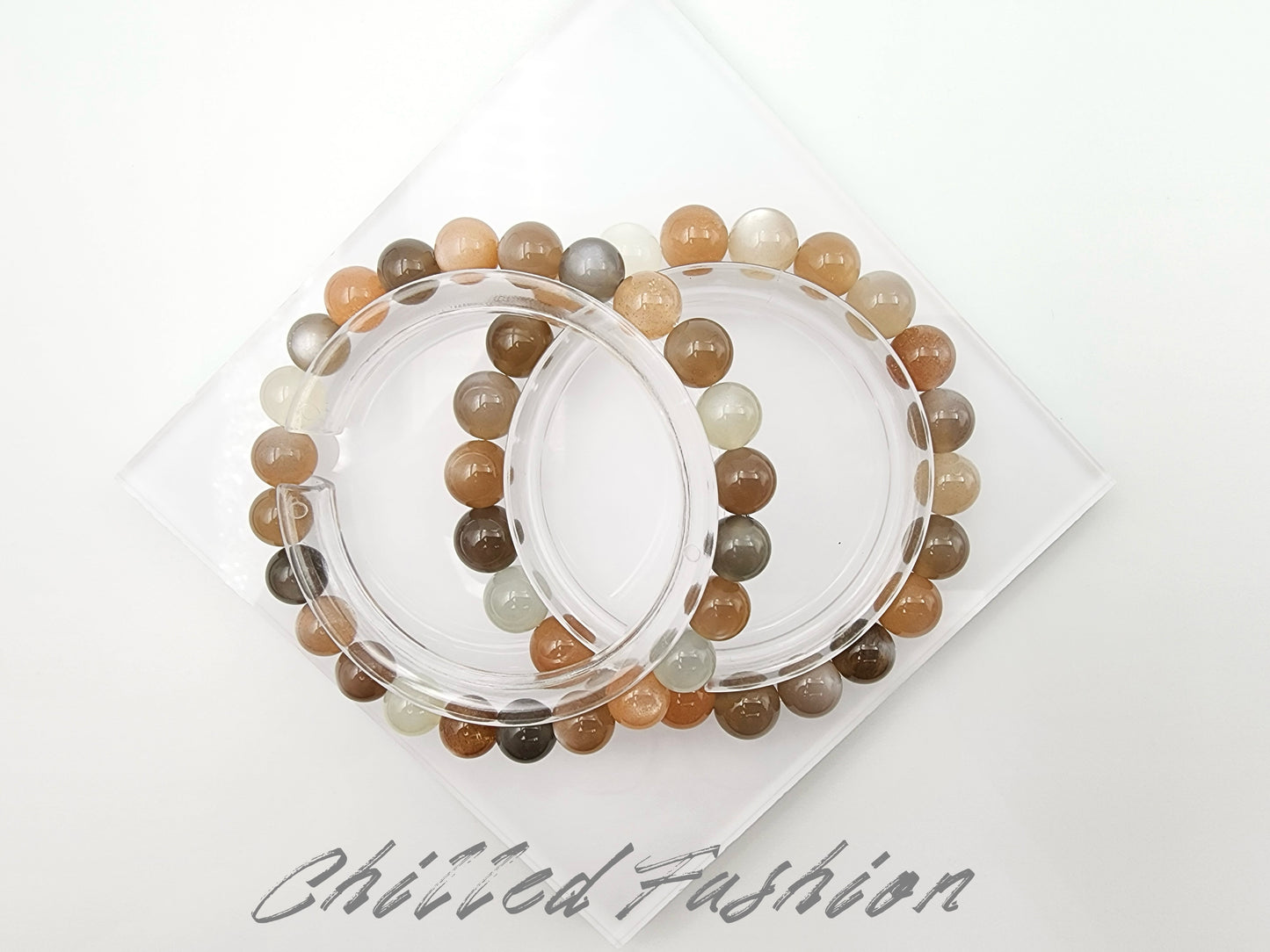 [Bracelet] Mixed Color Moonstone Bracelet