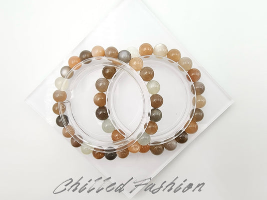 [Bracelet] Mixed Color Moonstone Bracelet