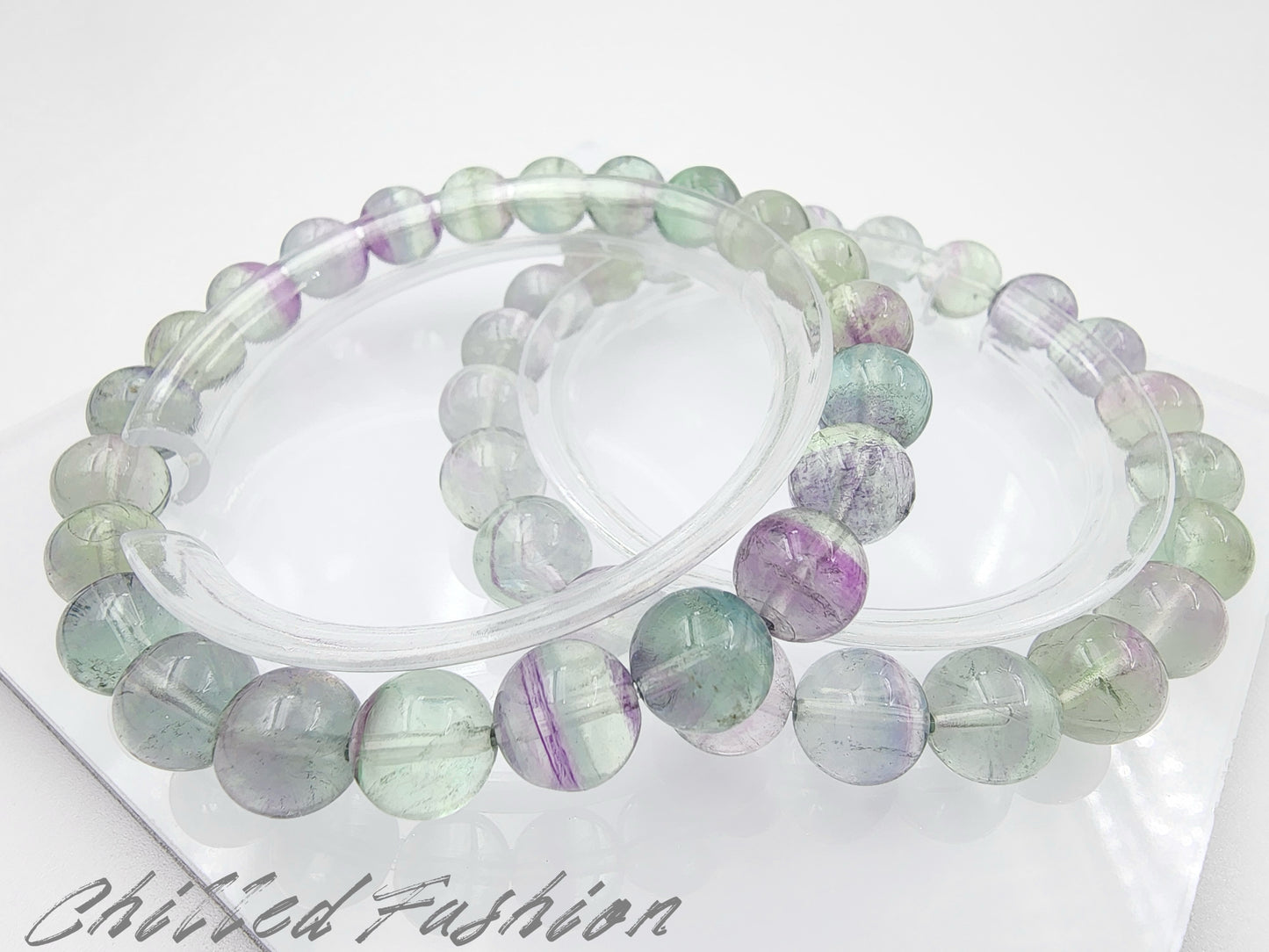 [Bracelet] Dreamy Rainbow Fluorite Bracelet