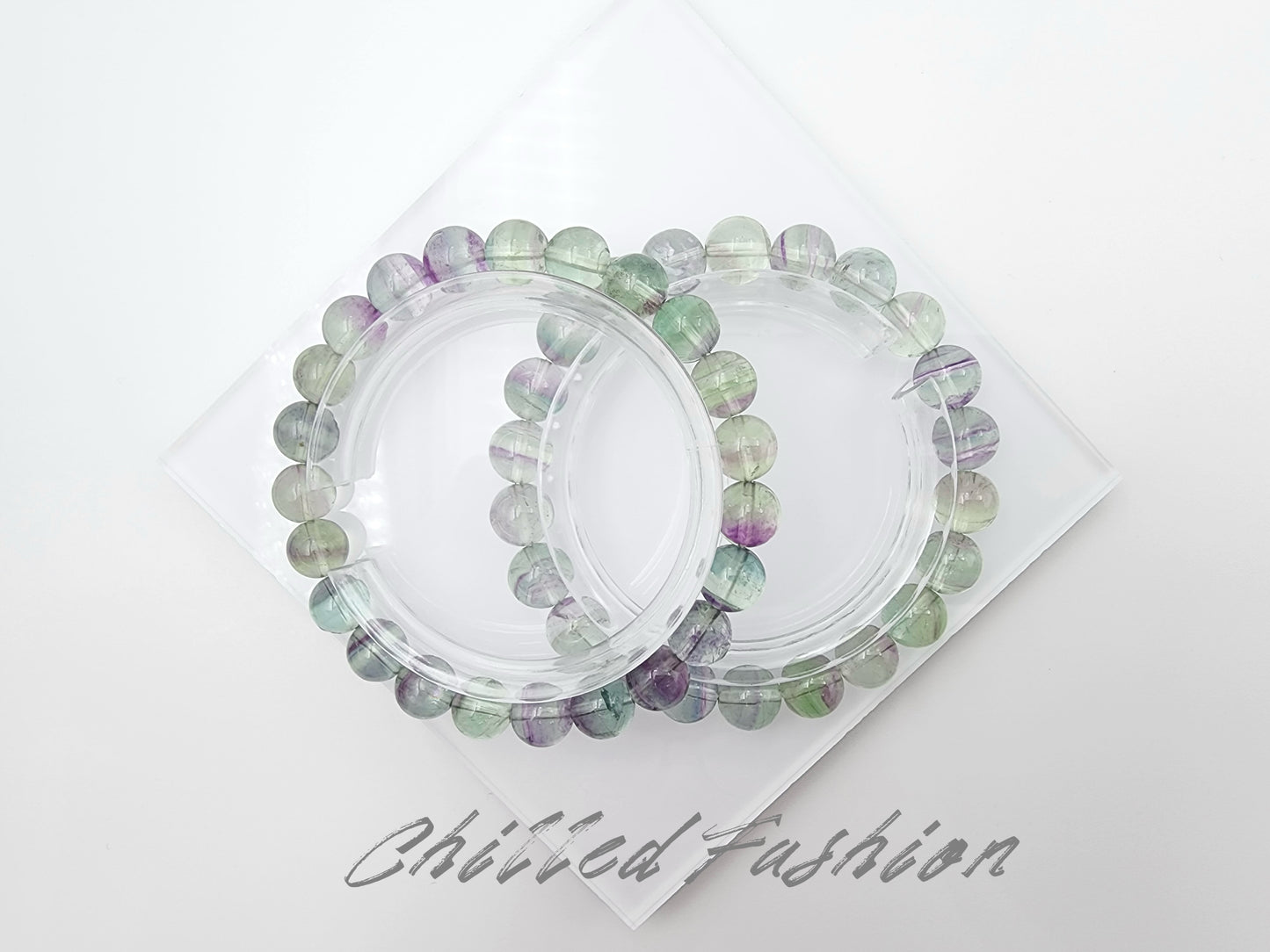 [Bracelet] Dreamy Rainbow Fluorite Bracelet