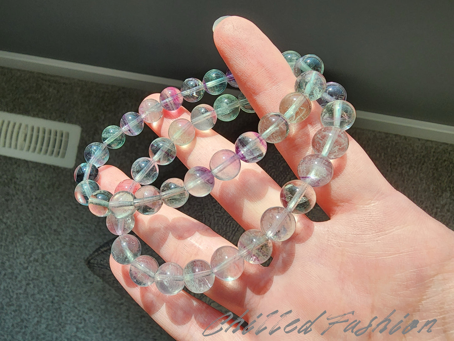 [Bracelet] Dreamy Rainbow Fluorite Bracelet