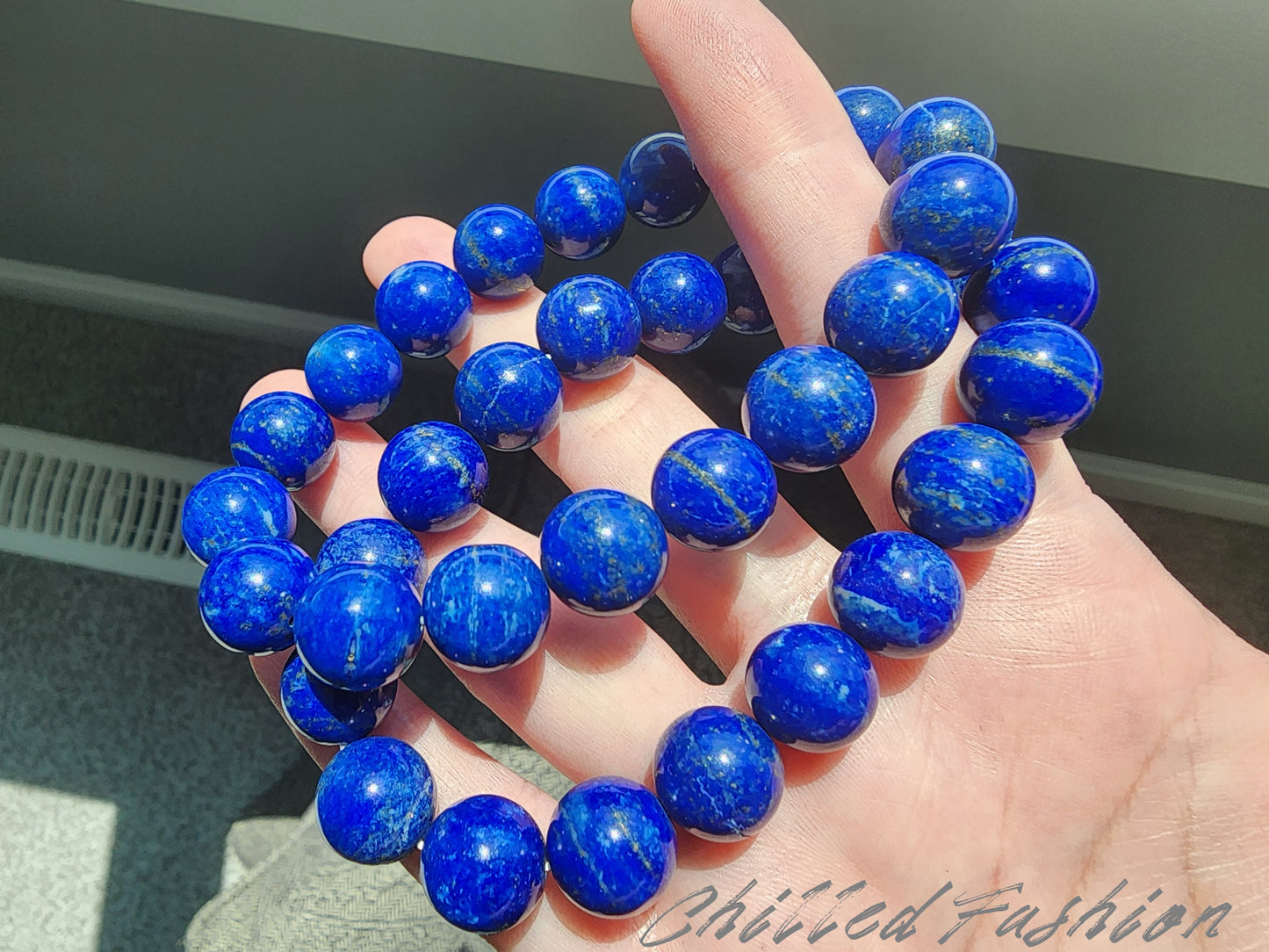 [Bracelet] 11mm Lapis Lazuli Bracelet