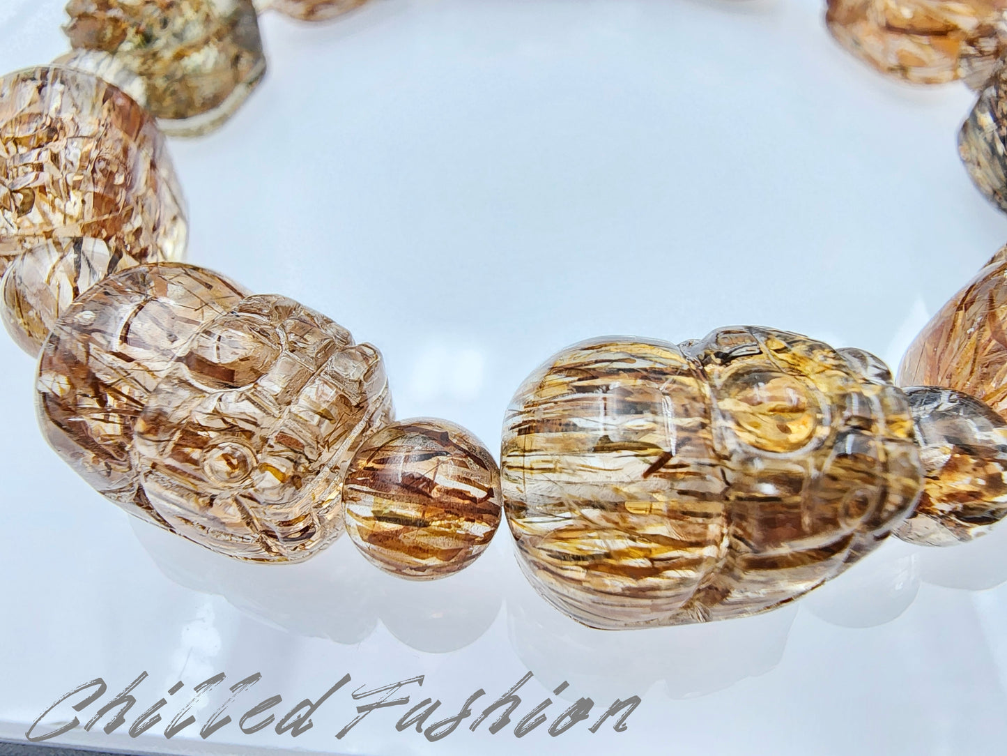 [Bracelet] Black Gold Rutilated Quartz Pixiu Bracelet for Wealth