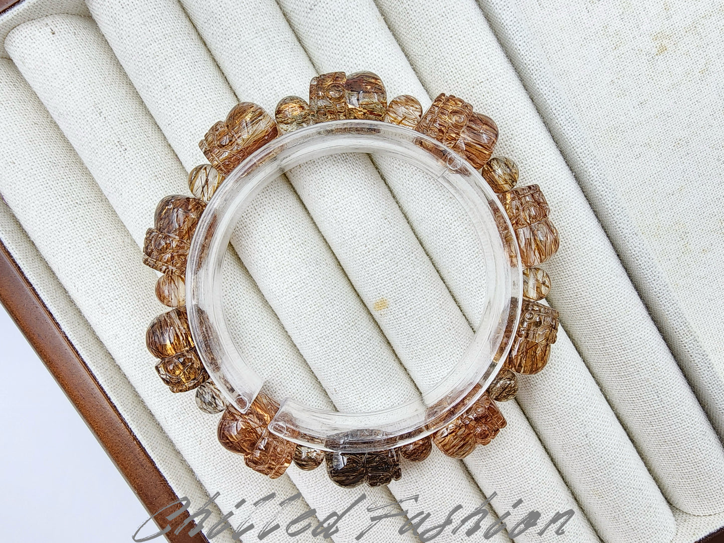 [Bracelet] Black Gold Rutilated Quartz Pixiu Bracelet for Wealth