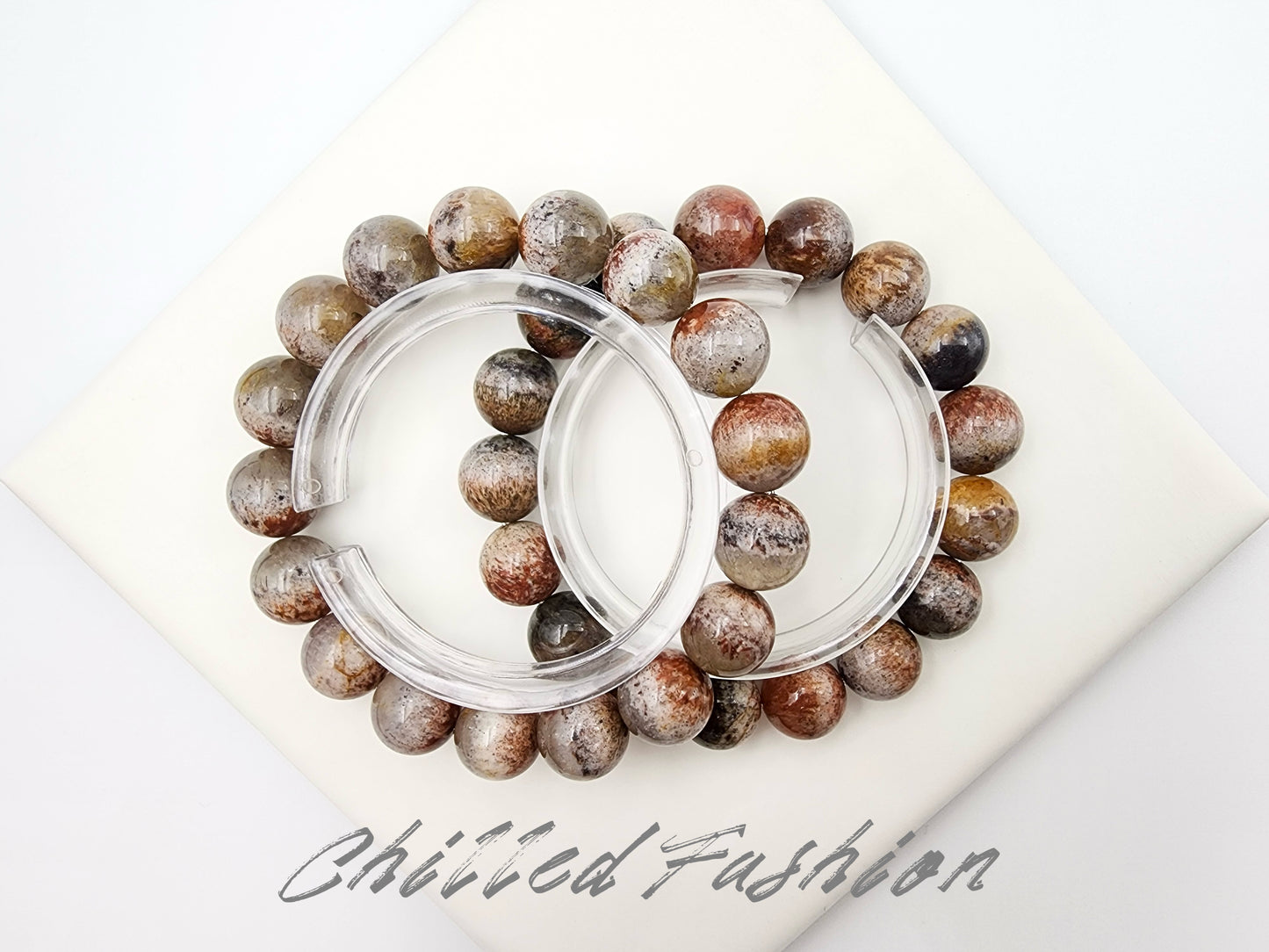 [Bracelet] 12mm Rare Auralite 23 Crystal Bracelet