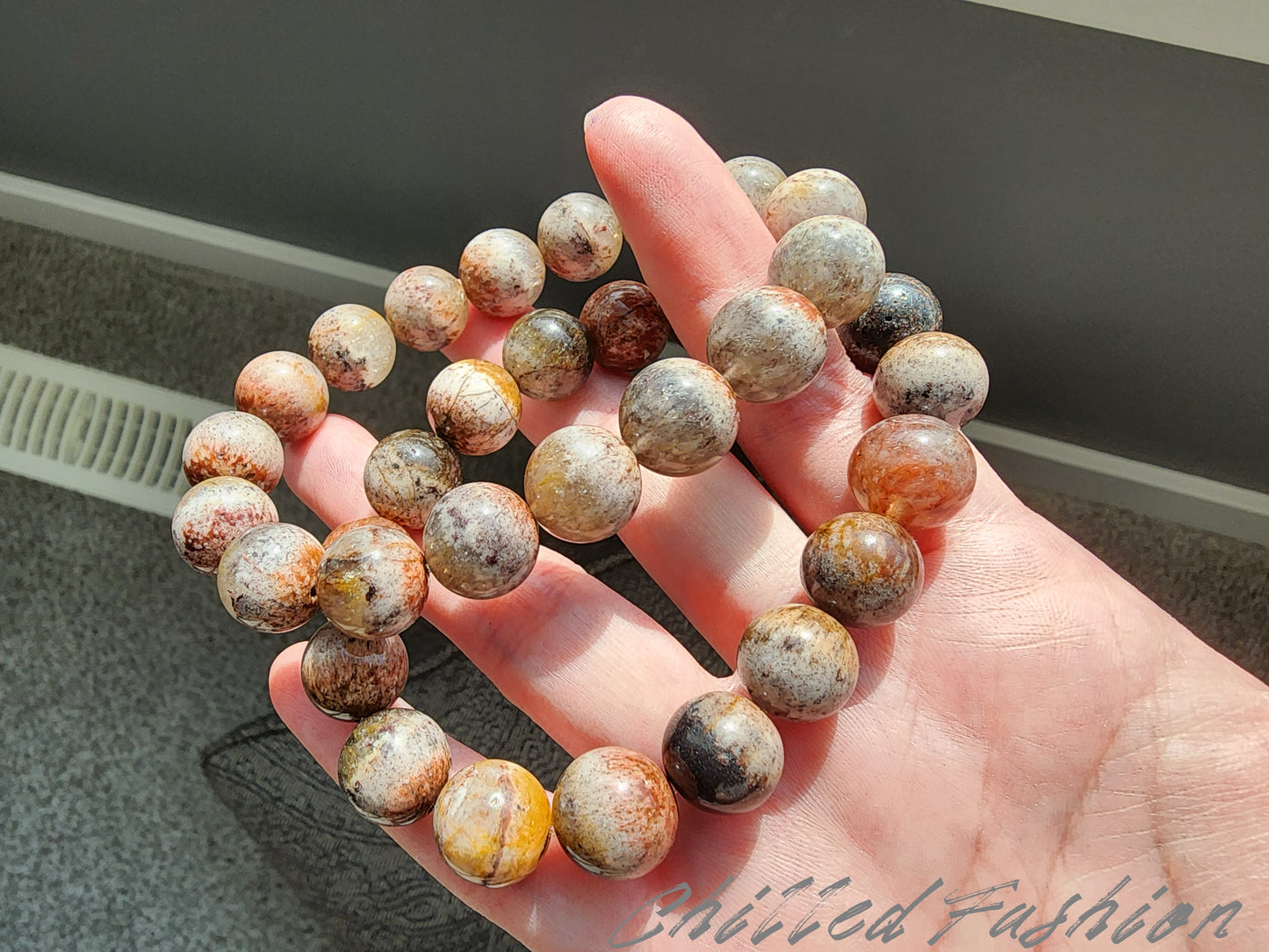 [Bracelet] 12mm Rare Auralite 23 Crystal Bracelet