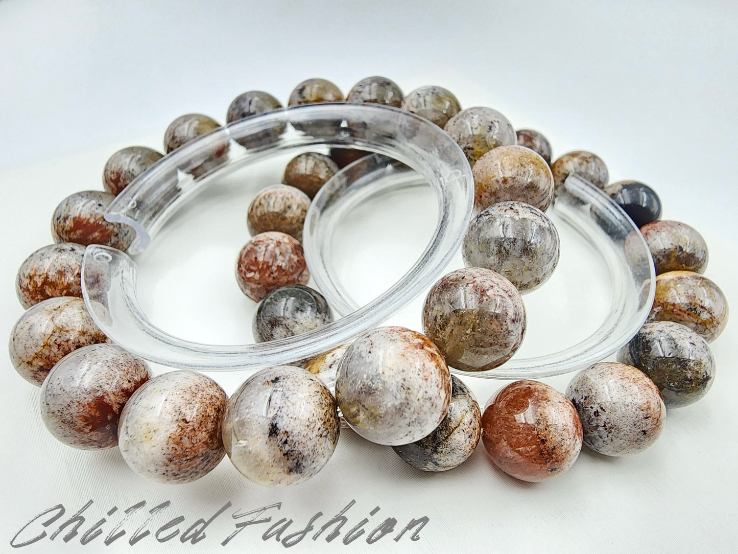 [Bracelet] 12mm Rare Auralite 23 Crystal Bracelet