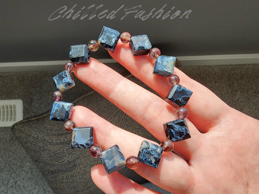 [Bracelet] Blue Pietersite Crystal Bracelet