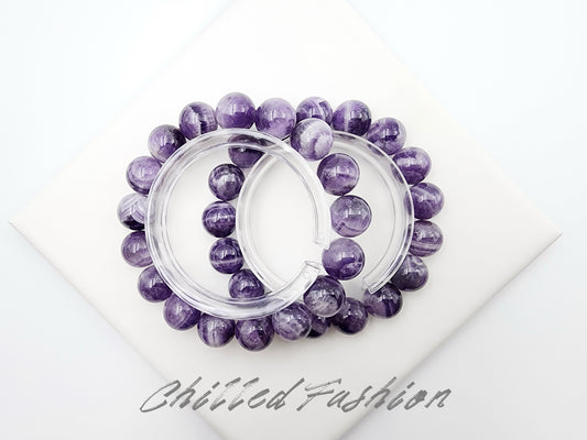 [Bracelet] 12mm Dream Amethyst Crystal Bracelet