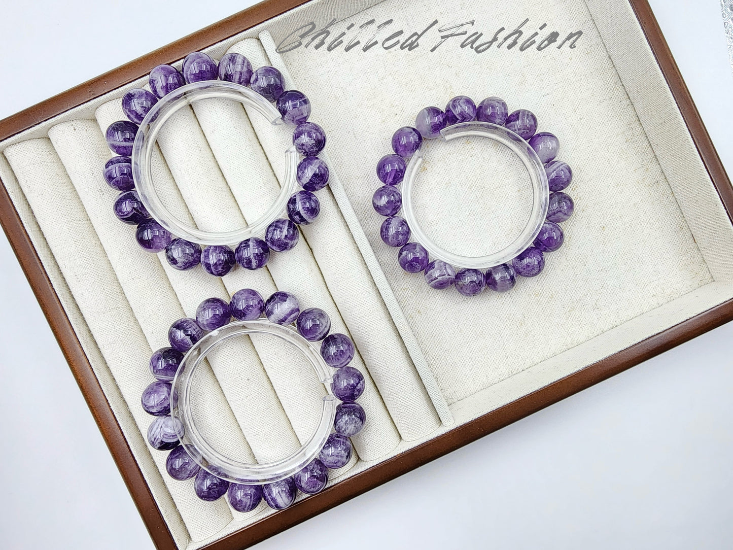 [Bracelet] 12mm Dream Amethyst Crystal Bracelet