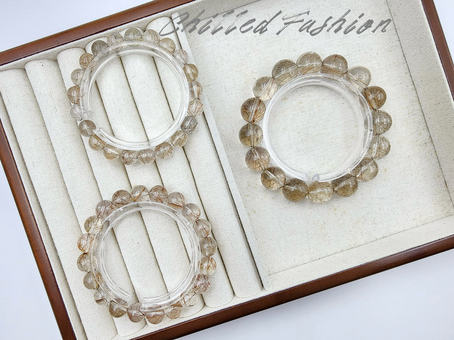[Bracelet] Natural Rutilated Quartz Bracelet