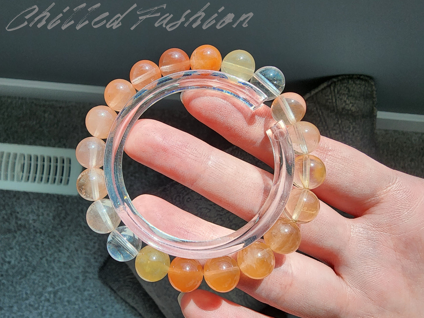 [Bracelet] 9mm Gradient Rabbit Hair Quartz Bracelet