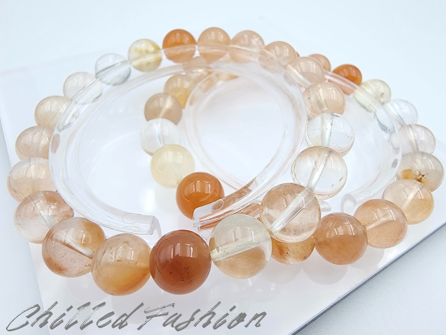 [Bracelet] 9mm Gradient Rabbit Hair Quartz Bracelet