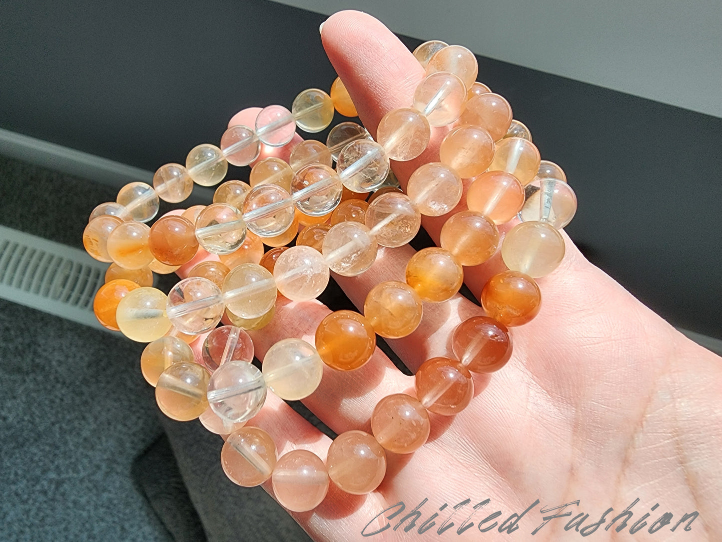 [Bracelet] 9mm Gradient Rabbit Hair Quartz Bracelet