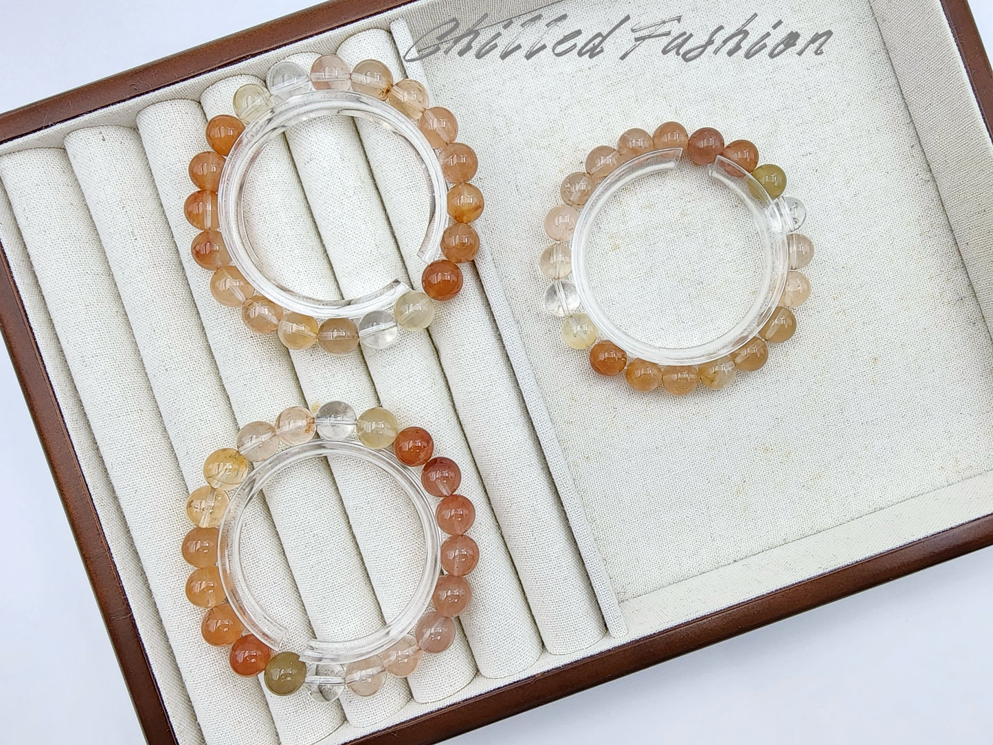 [Bracelet] 9mm Gradient Rabbit Hair Quartz Bracelet