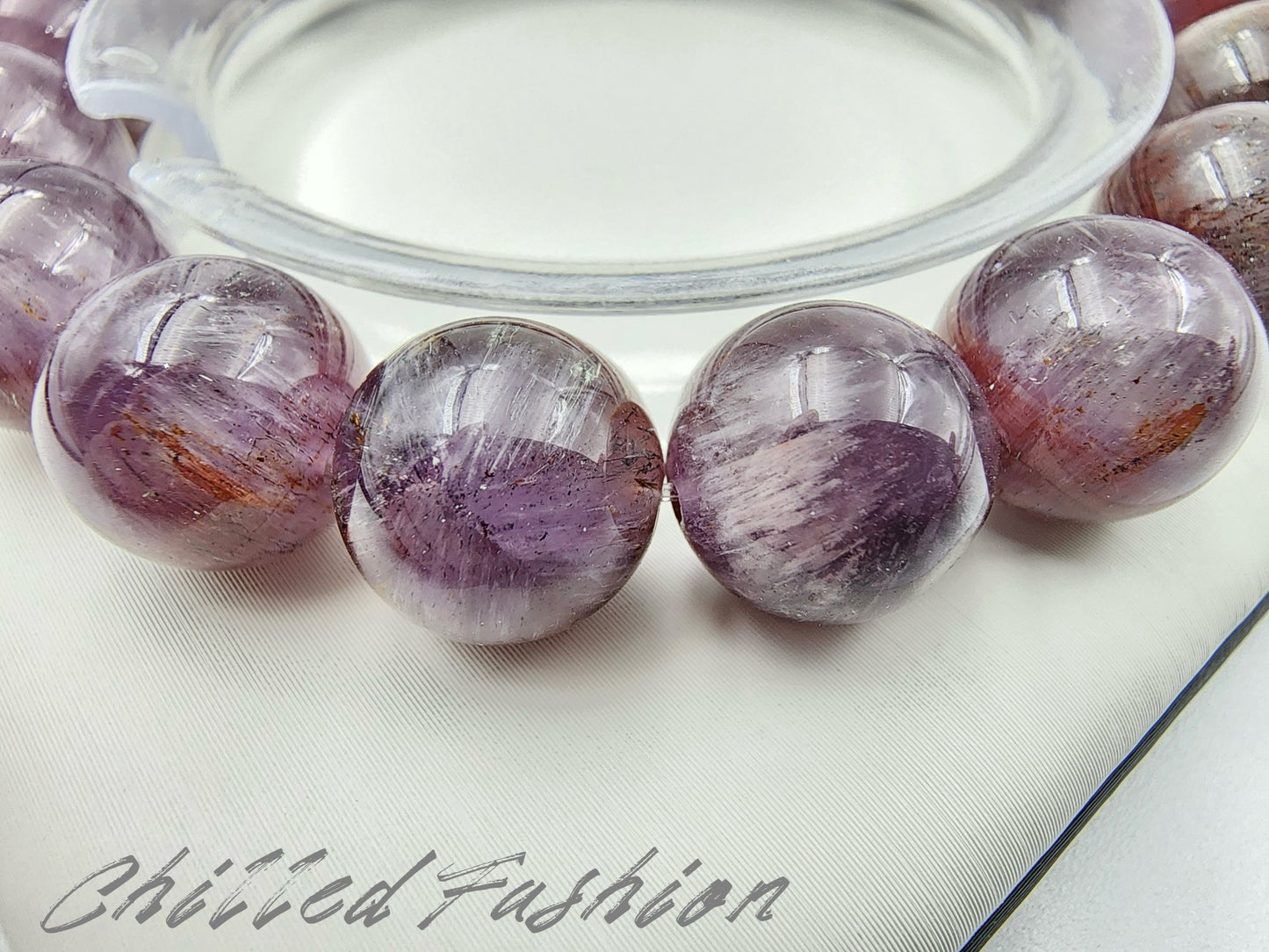 [Bracelet] 11mm Rare Auralite 23 Bracelet with Starburst Trapiche Pattern