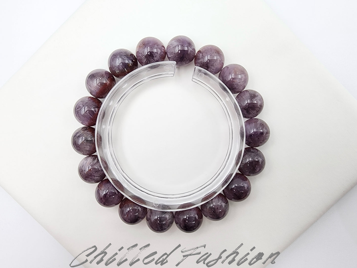 [Bracelet] 11mm Rare Auralite 23 Bracelet with Starburst Trapiche Pattern