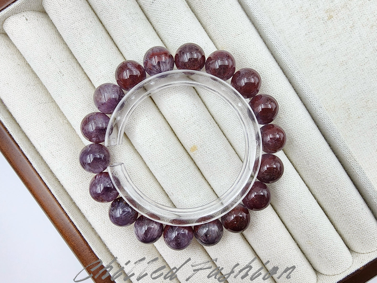 [Bracelet] 11mm Rare Auralite 23 Bracelet with Starburst Trapiche Pattern