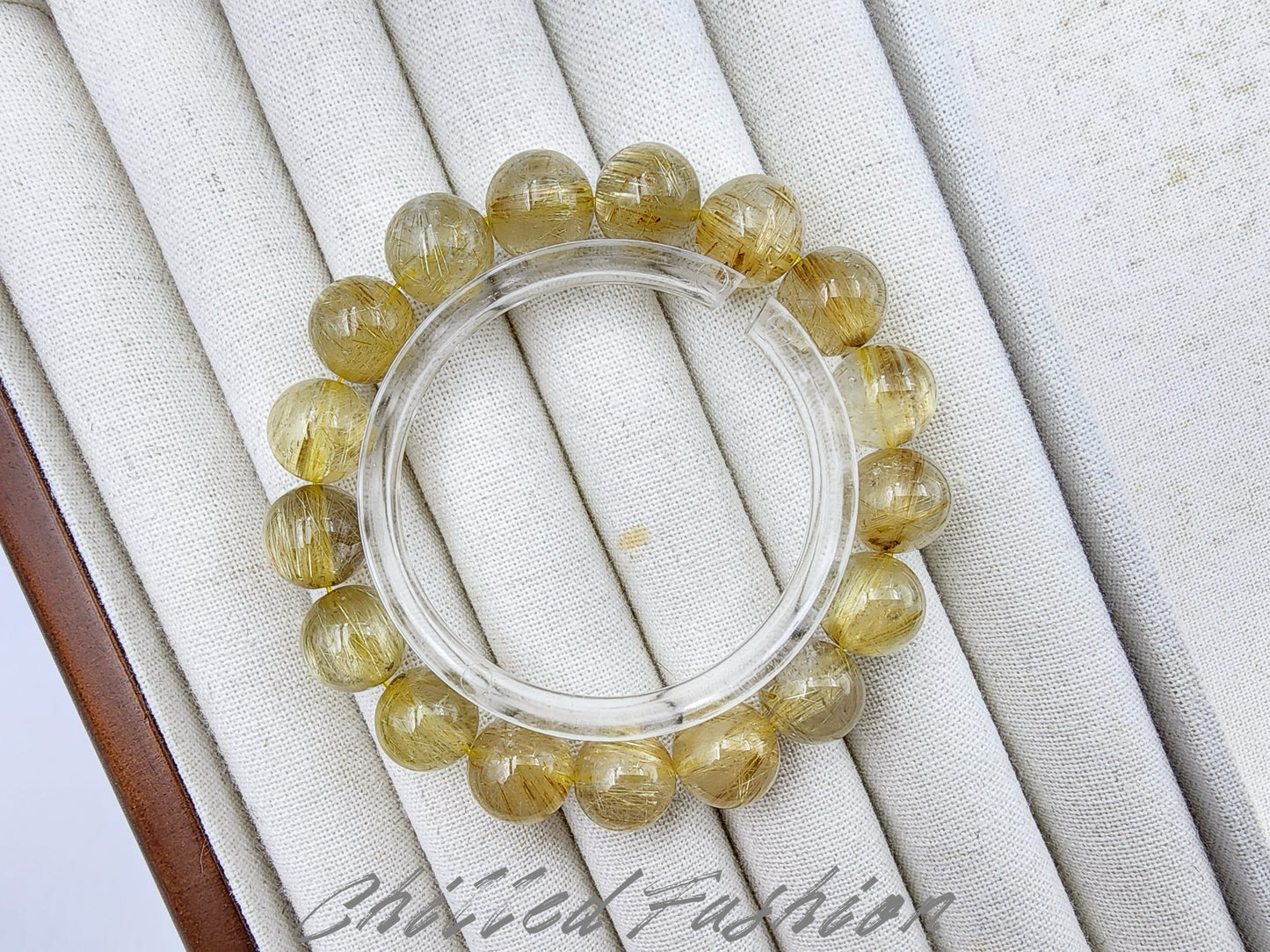 [Bracelet] 11mm Golden Rutilated Quartz Bracelet