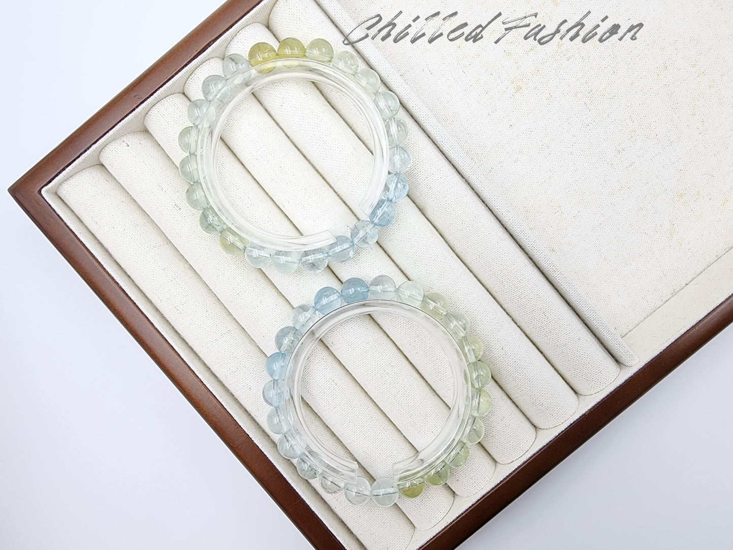 [Bracelet] 8mm Beryl Aquamarine Bracelet