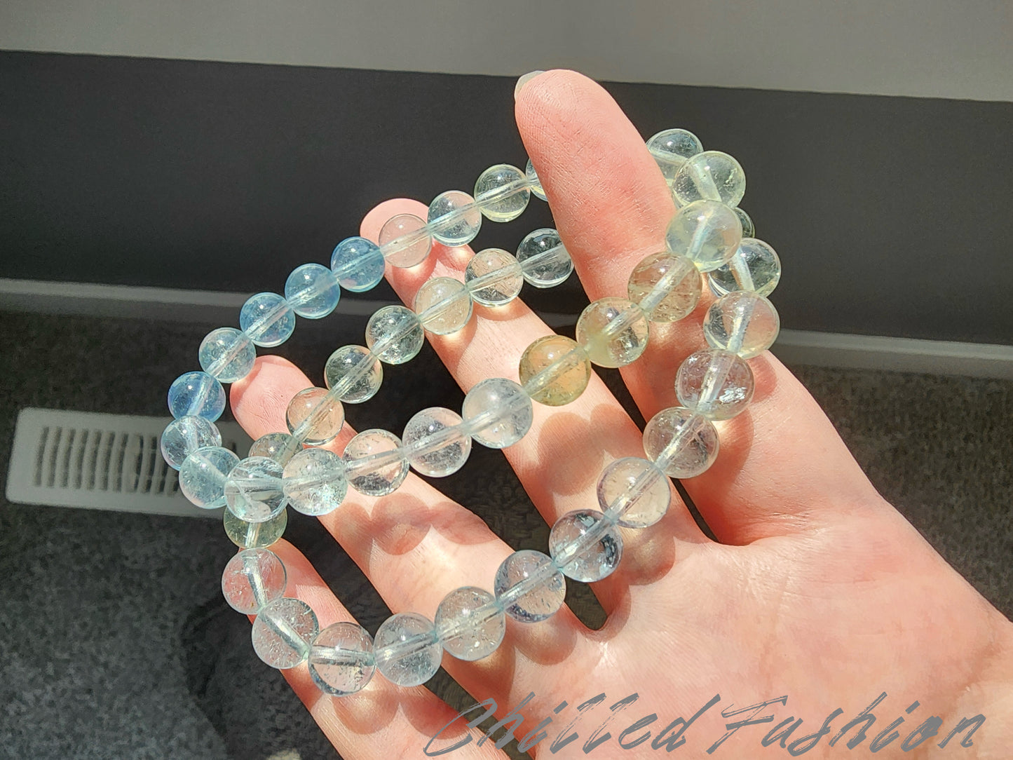 [Bracelet] 8mm Beryl Aquamarine Bracelet
