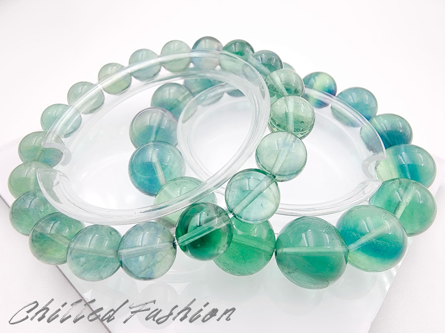 [Bracelet] Healing Crystal Blue-Green Fluorite Bracelet