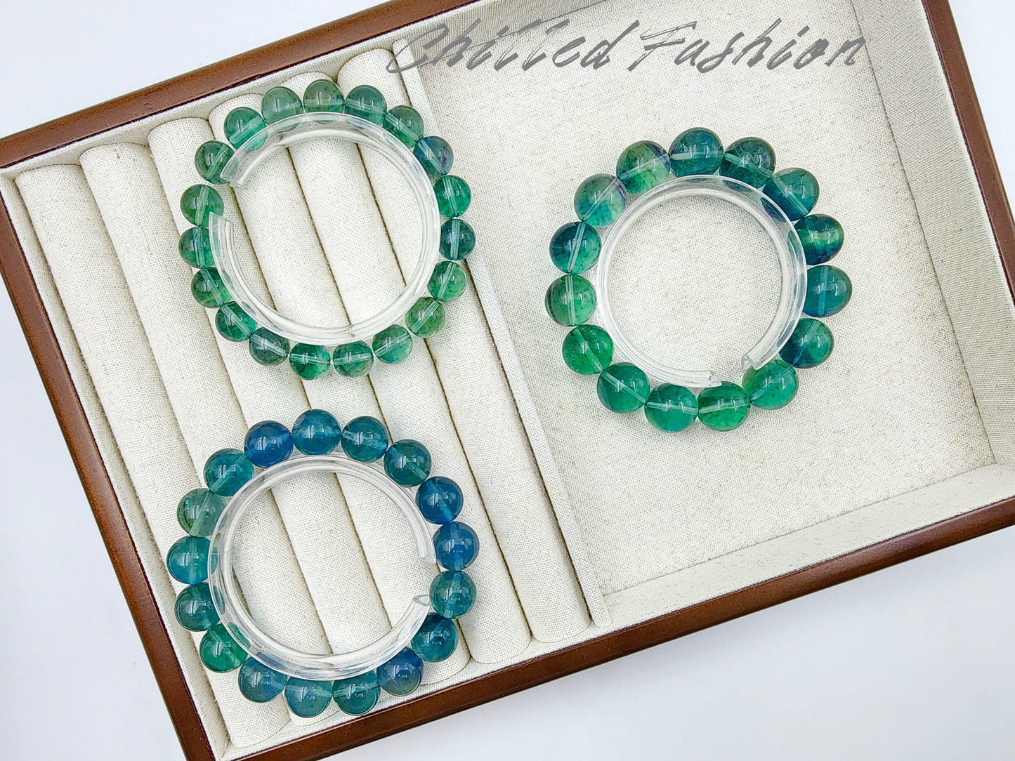 [Bracelet] Healing Crystal Blue-Green Fluorite Bracelet