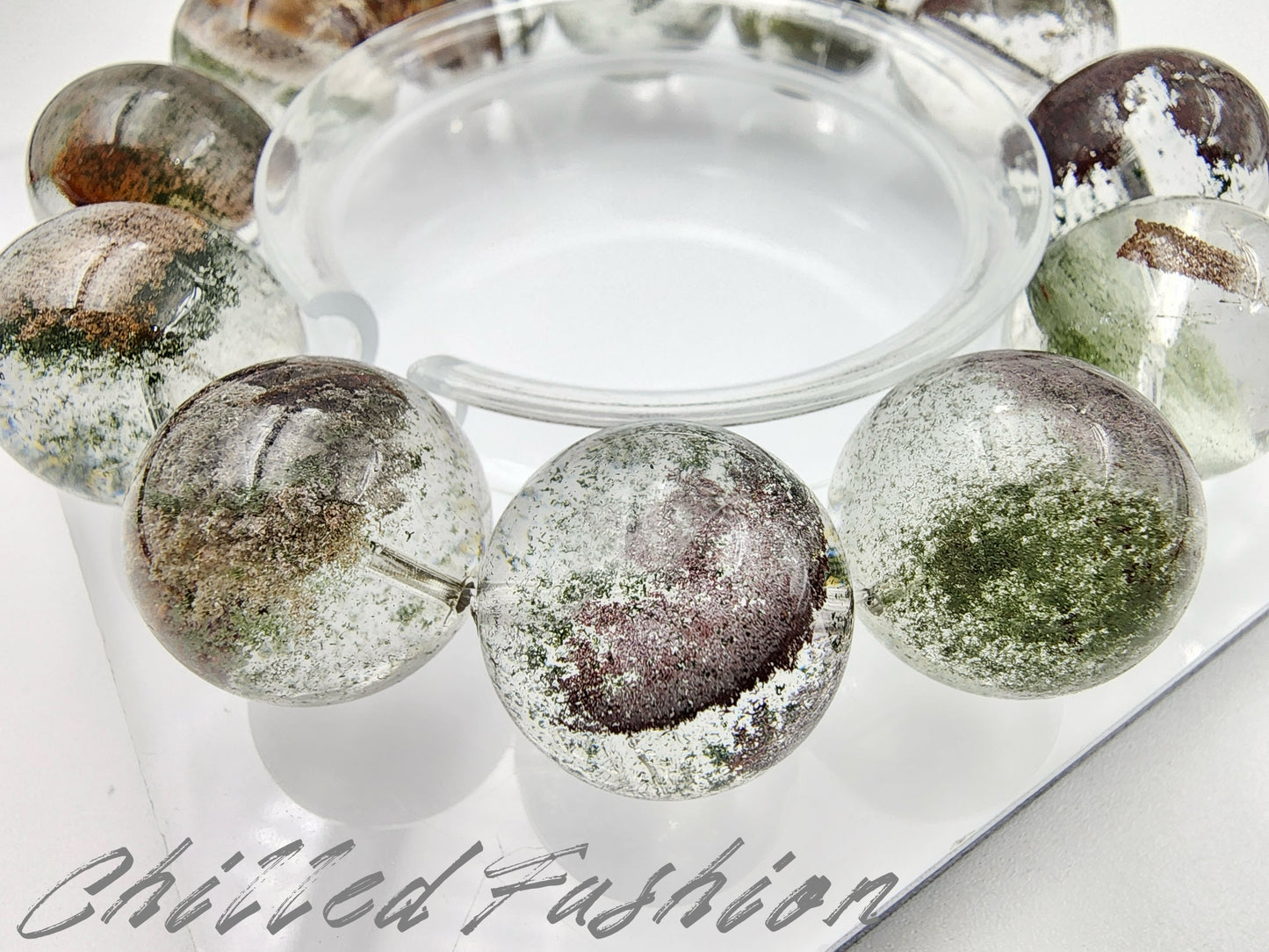 [Bracelet] Phantom Quartz Bracelet - 18.1mm to 19.4mm Beads