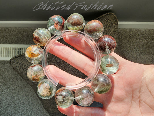 [Bracelet] Phantom Quartz Bracelet - 18.1mm to 19.4mm Beads