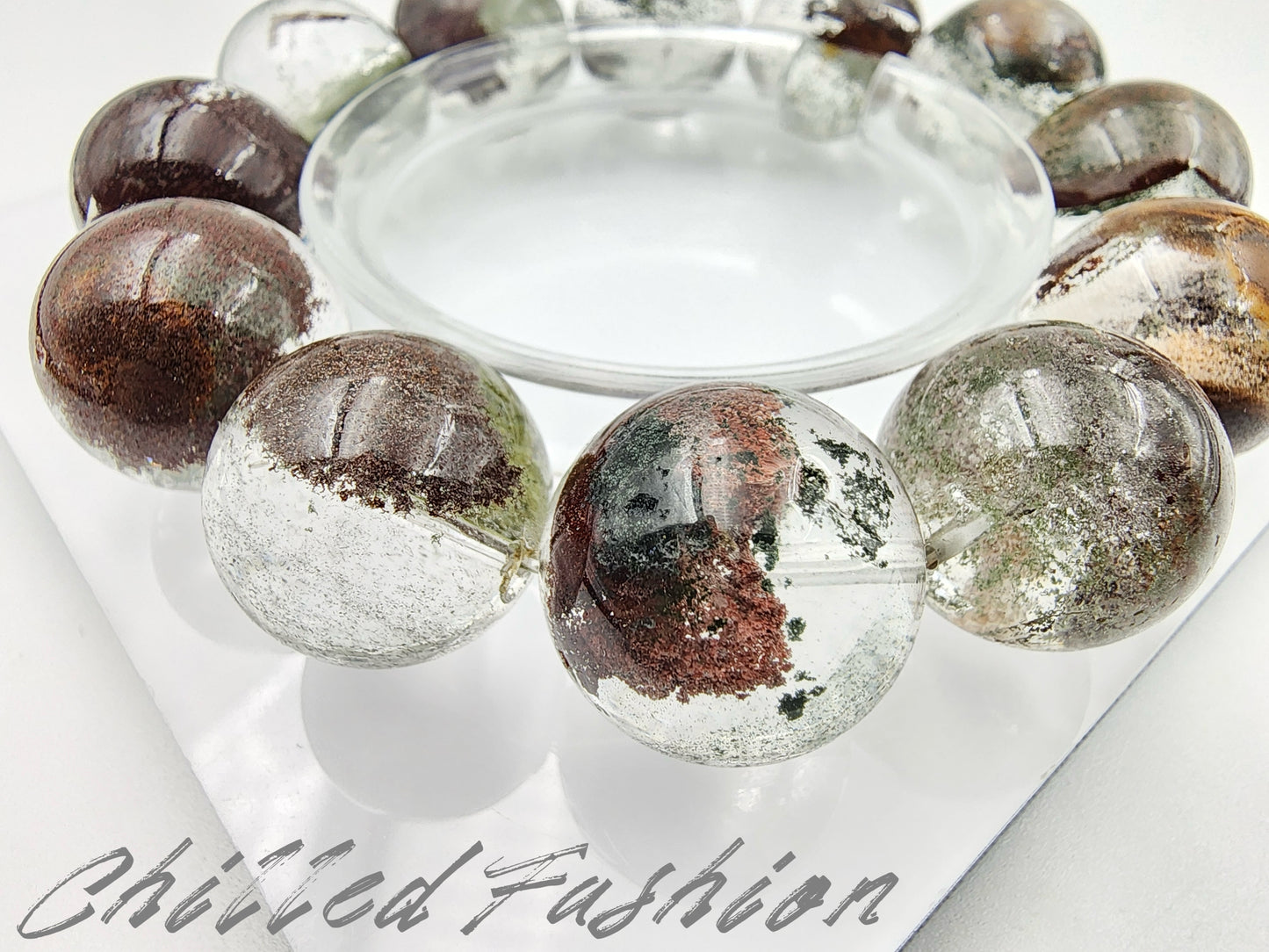 [Bracelet] Phantom Quartz Bracelet - 18.1mm to 19.4mm Beads